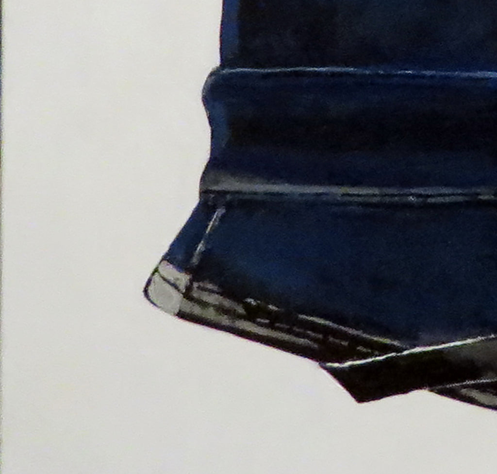 Painting, Helmet, Police Constable, New Zealand Police Helmet Blue Winter Version discontinued 1995. 24"x 24"x 11 13/16"" acrylic on canvas.. dated 1.10.2026