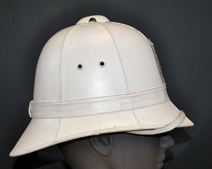 New Zealand Police Helmet, 1984, White Summer Version.