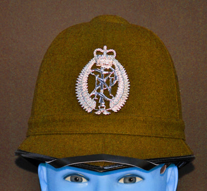 New Zealand Police Helmet, Winter Blue. 10"x8" Archival Paper, unframed. Custom sizes and framing available.