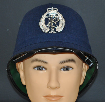 New Zealand Police Helmet, Winter Blue. 10"x8" Archival Paper, unframed. Custom sizes and framing available.