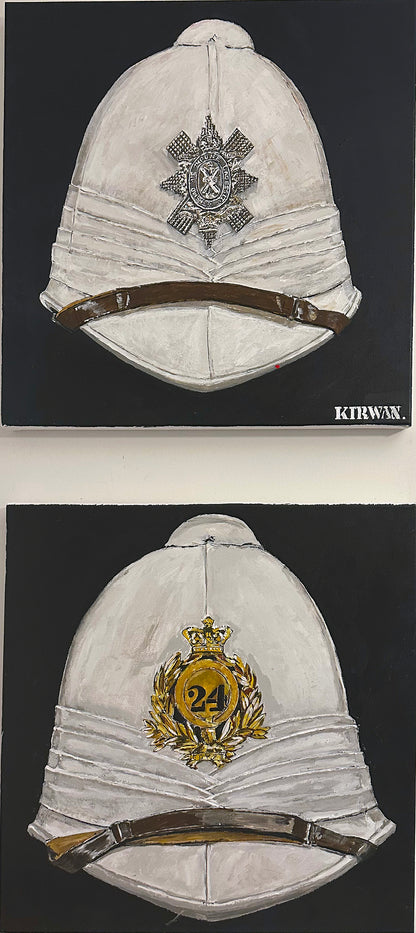 Foreign Service Helmet (Victorian) Sun Helmet of the 24th (2nd Warwickshire) Regiment of Foot