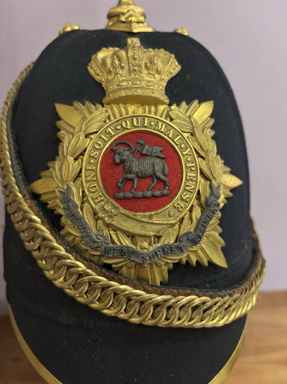 Victorian Queen’s Royal West Surrey Regiment Home Service Helmet