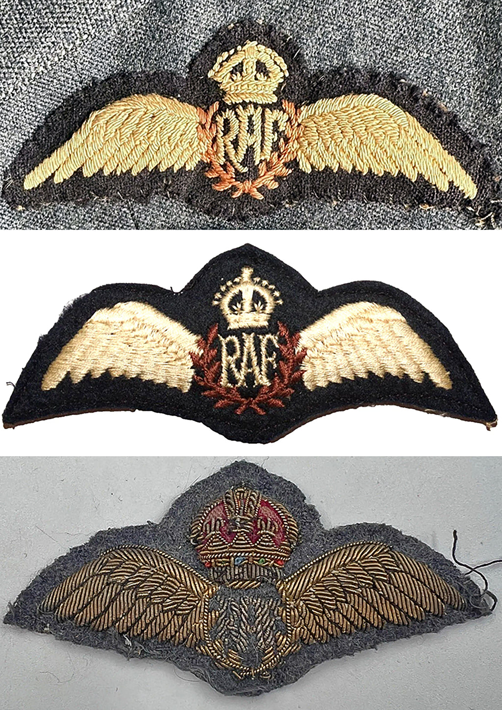 Photographs, Insignia, Royal Air Force WW2 Pilot Officer Wings, 10"x8" Archival Paper, Original Photograph, unframed. Custom sizes and framing available.
