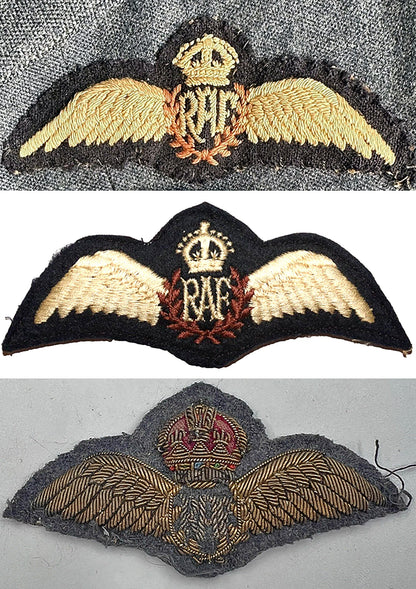 Royal Air Force WW2 Pilot Officer Wings, 10"x8" Archival Paper, Original Photograph, unframed. Custom sizes and framing available.