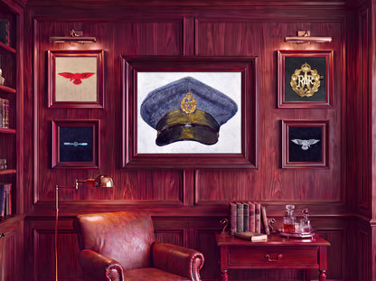 Royal Air Force Pilot Wings and Shoulder Sleeve Insignia. Art Print