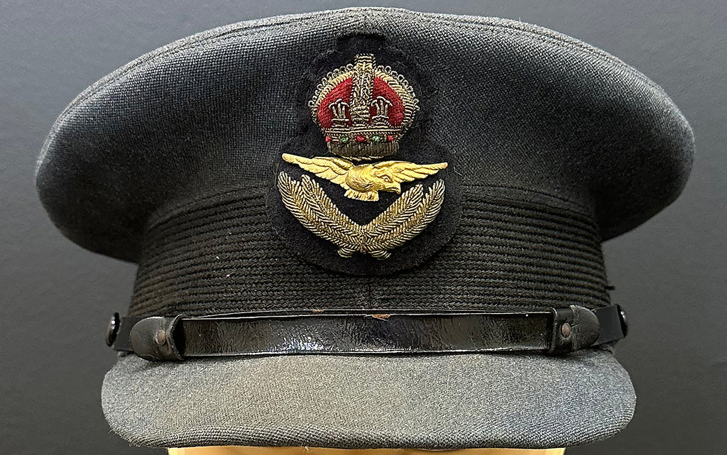 Photographs, Royal Air Force Pilot Officer WW2 Boscombe Down Air Field 1944 Airman Visor Cap 10"x8" Archival Paper, Original Photograph, unframed. Custom sizes and framing available.