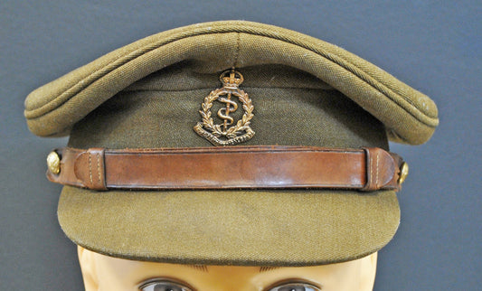 UK Royal Army Medical Corps (RAMC) WW2 Visor Cap 10"x8" Archival Paper, Original Photograph, unframed. Custom sizes and framing available.