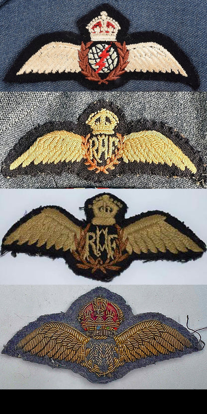 Royal Air Force WW2 Pilot Officer Wings, 10"x8" Archival Paper, Original Photograph, unframed. Custom sizes and framing available.