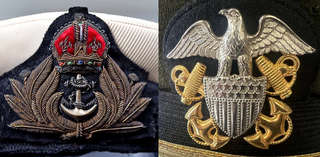 Royal Navy WW2 White Top Officer Visor Cap