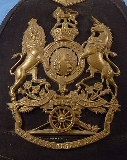 Home Service Helmet Plates, Victorian & Edwardian c.1880 to 1914