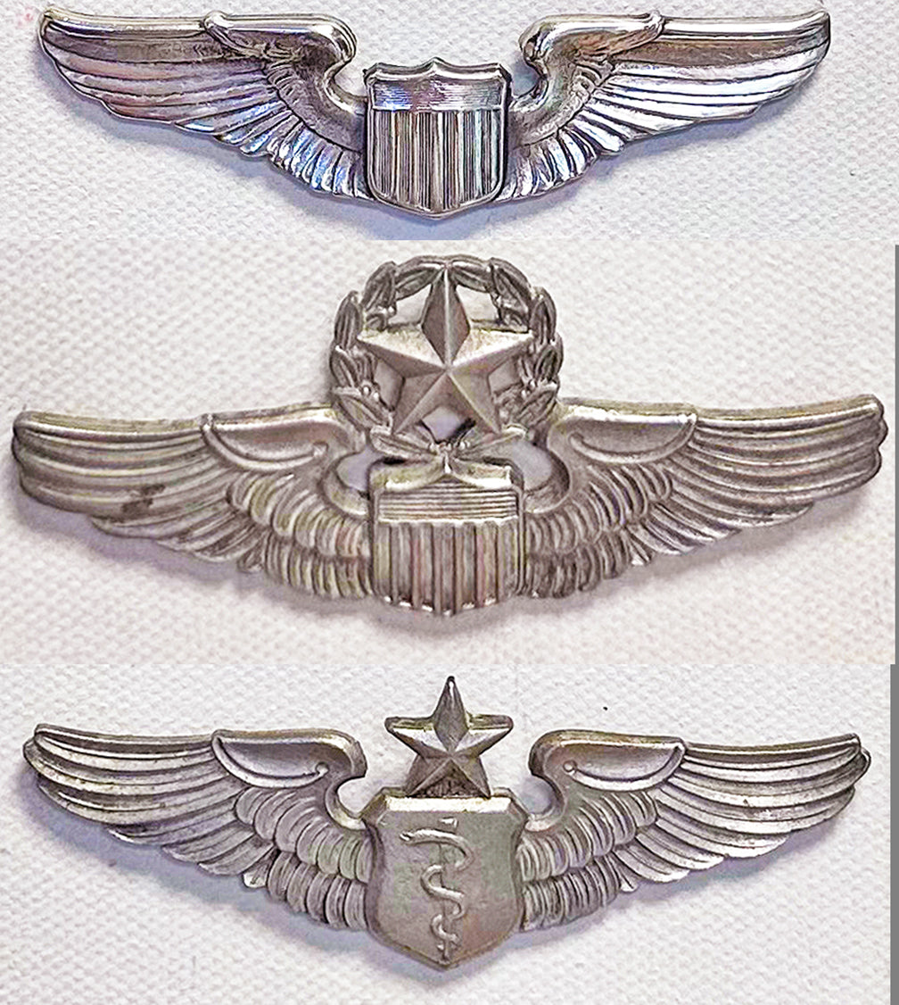 US Army Air Force - Insignia, USAAF WW2 pilot wings archival paper 10"x8" available in custom sizes and frames.