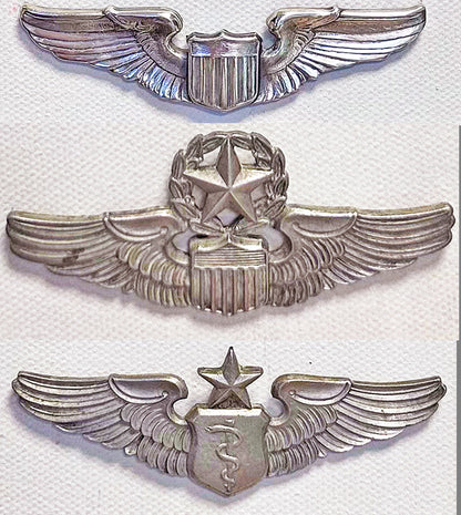 US Army Air Force - Insignia, USAAF WW2 pilot wings archival paper 10"x8" available in custom sizes and frames.