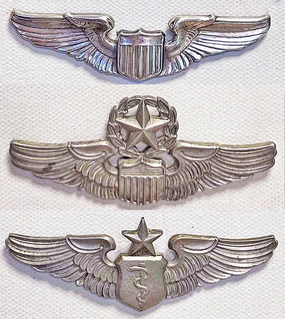US Army Air Force - Insignia, USAAF WW2 pilot wings archival paper 10"x8" available in custom sizes and frames.