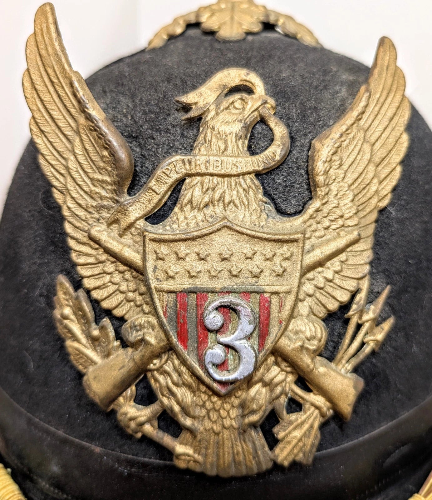 Shako Helmet Plates US Indian Wars, Nineteenth Century.