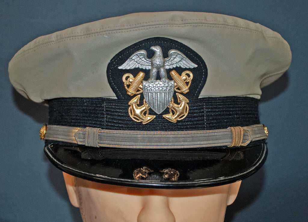 Photographs, US Navy Officer WW2 Visor Cap 10"x8" Archival Paper, Original Photograph, unframed. Custom sizes and framing available.