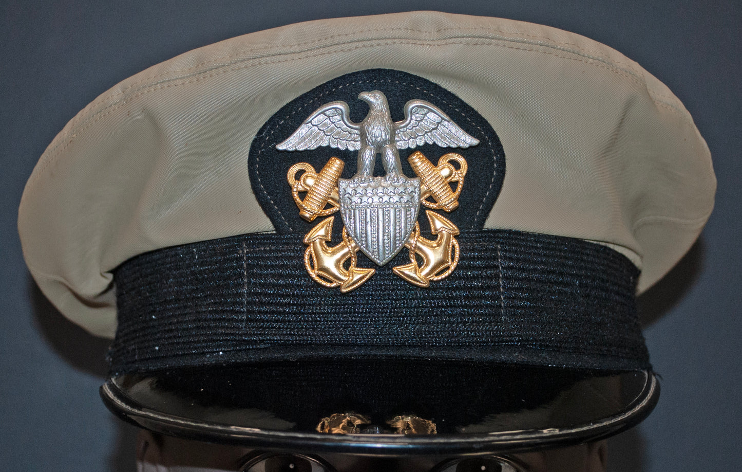 US Navy Officer WW2 Visor Cap 10"x8" Archival Paper, Original Photograph, unframed. Custom sizes and framing available.