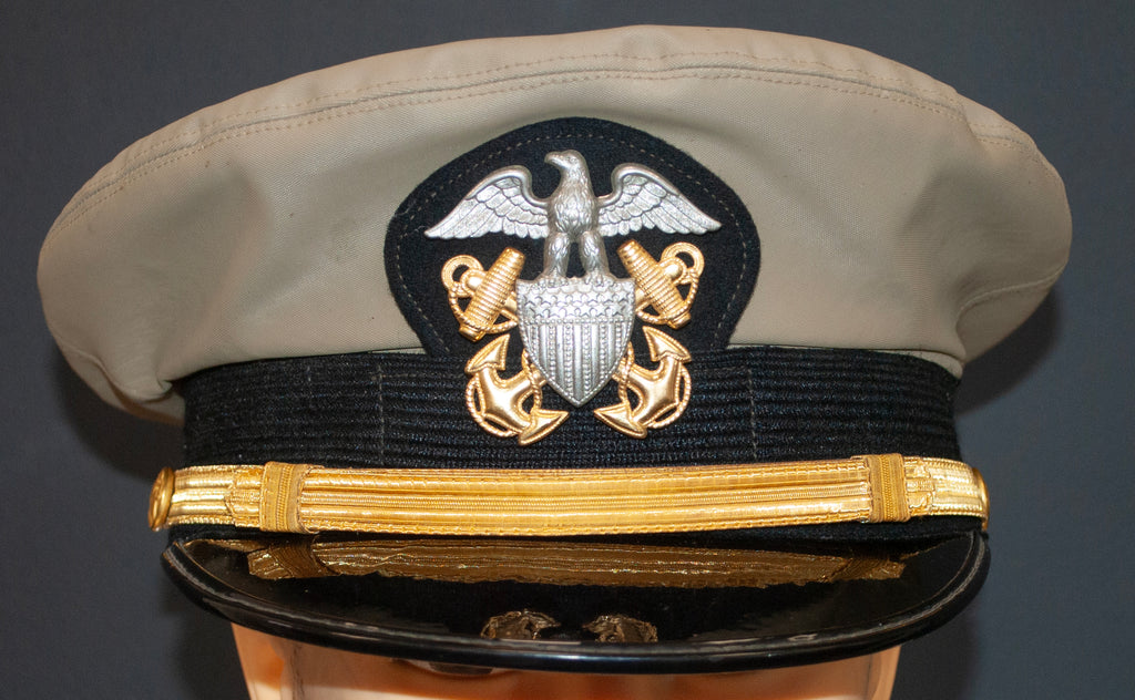 Photographs, US Navy Officer WW2 Visor Cap 10"x8" Archival Paper, Original Photograph, unframed. Custom sizes and framing available.