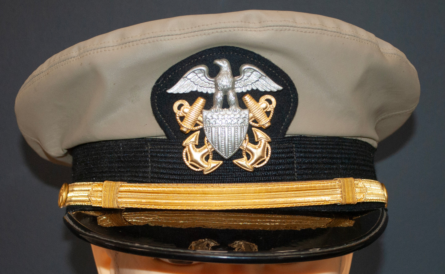 US Navy Officer WW2 Visor Cap 10"x8" Archival Paper, Original Photograph, unframed. Custom sizes and framing available.