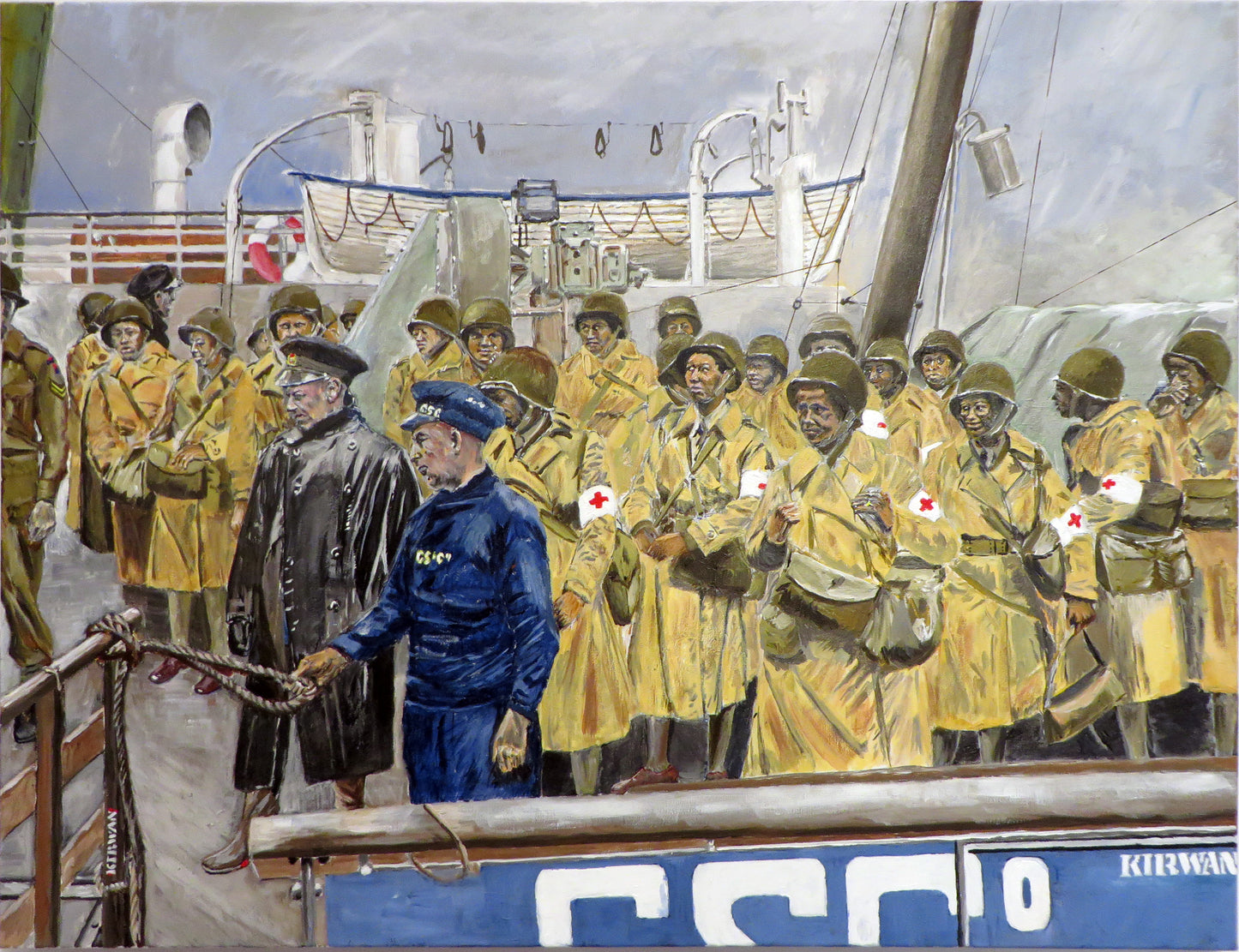 US Army Nurses, August 15, 1944, Disembarkation