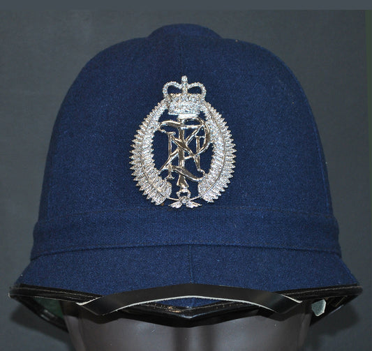 New Zealand Police Helmet, 1984, Winter Blue. Photograph