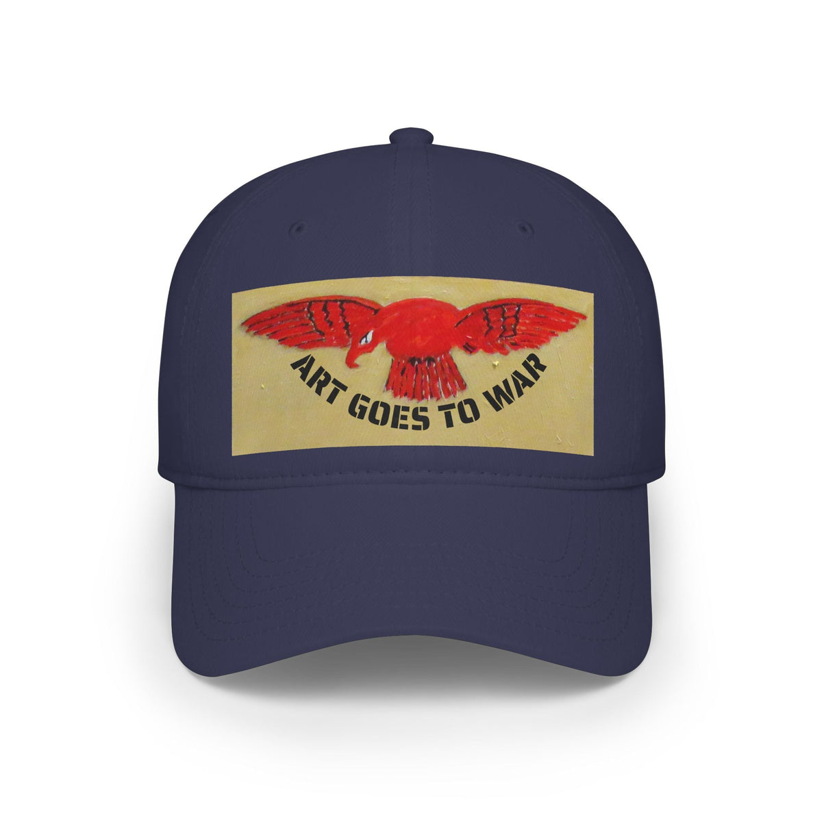 Art Goes to War Cap — Red, Royal Air Force, Flying Albatross Patch Low Profile Baseball Hat - Art goes to War
