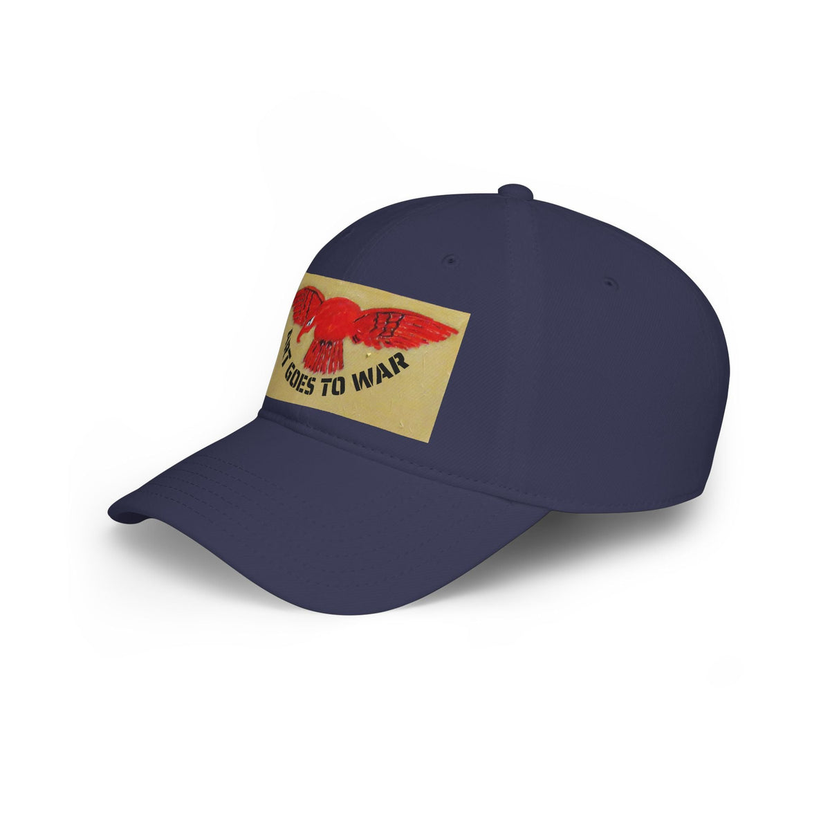 Art Goes to War Cap — Red, Royal Air Force, Flying Albatross Patch Low Profile Baseball Hat - Art goes to War