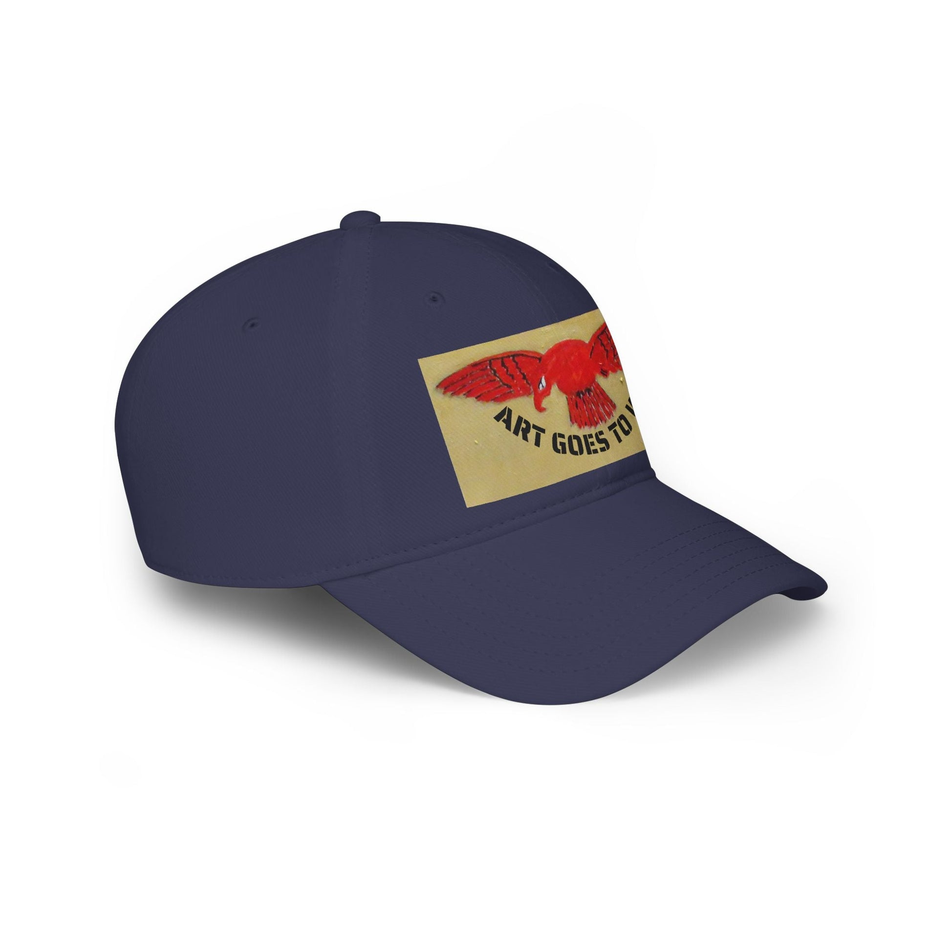 Art Goes to War Cap — Red, Royal Air Force, Flying Albatross Patch Low Profile Baseball Hat - Art goes to War