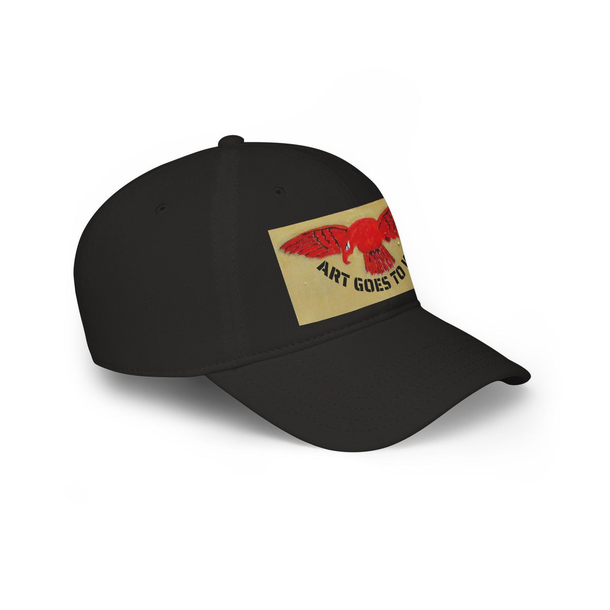 Art Goes to War Cap — Red, Royal Air Force, Flying Albatross Patch Low Profile Baseball Hat - Art goes to War