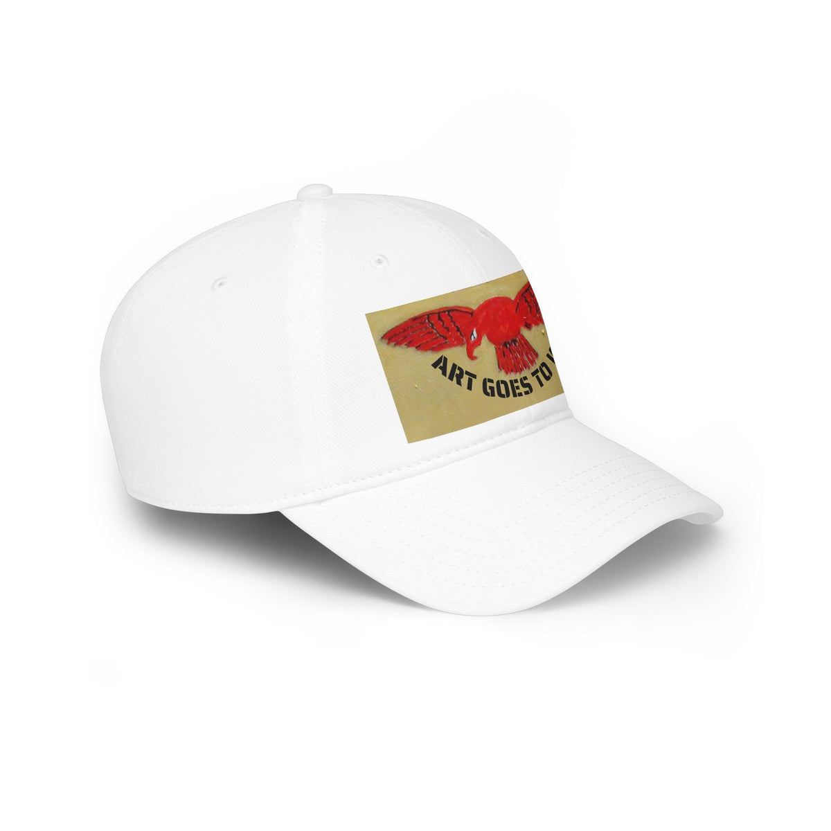 Art Goes to War Cap — Red, Royal Air Force, Flying Albatross Patch Low Profile Baseball Hat - Art goes to War