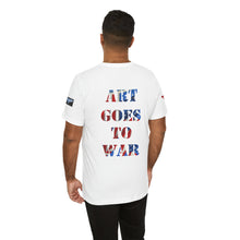 Art Goes to War Graphic Tee — Patriotic Eagle Statement T‑Shirt. Apparel — product photograph
