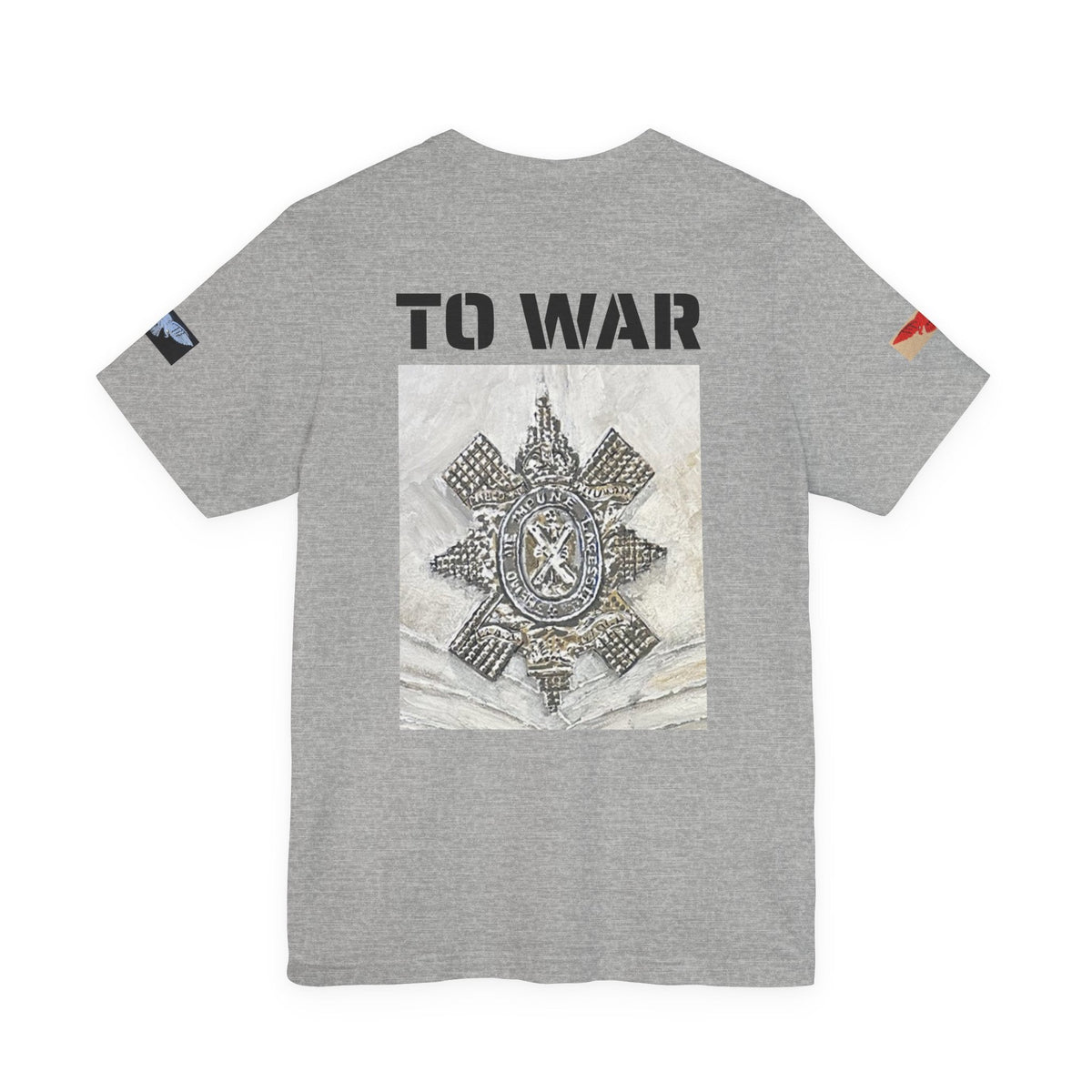 Art Goes To War Tee — Vintage Military Emblem Graphic T-Shirt - Art goes to War