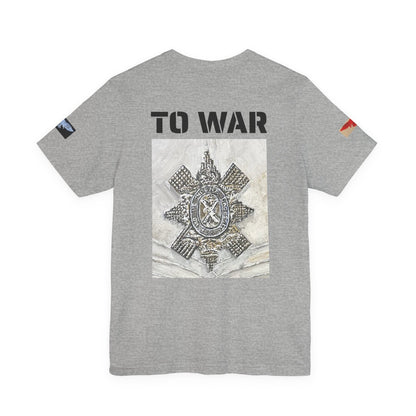 Art Goes To War Tee — Vintage Military Emblem Graphic T-Shirt - Art goes to War