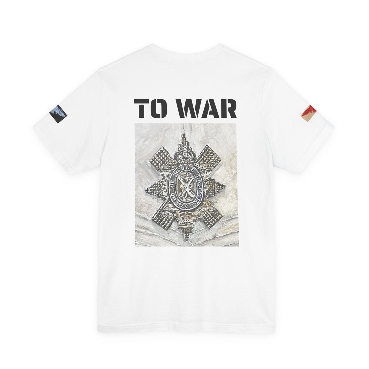 Art Goes To War Tee — Vintage Military Emblem Graphic T-Shirt - Art goes to War