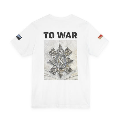 Art Goes To War Tee — Vintage Military Emblem Graphic T-Shirt - Art goes to War