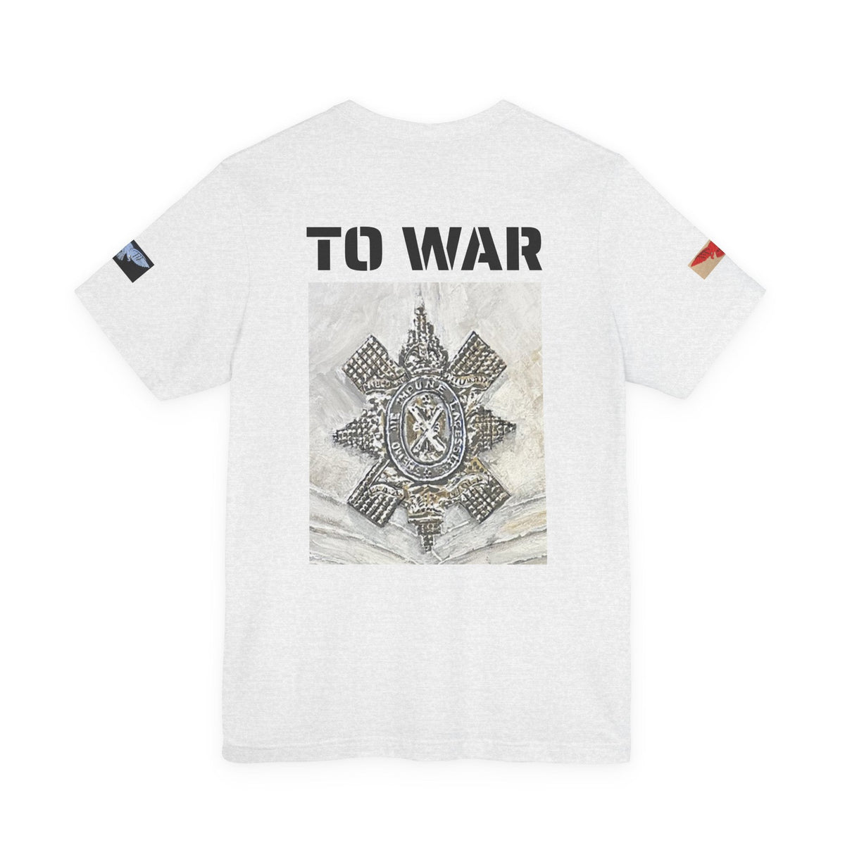 Art Goes To War Tee — Vintage Military Emblem Graphic T-Shirt - Art goes to War