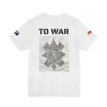 Art Goes To War Tee — Vintage Military Emblem Graphic T-Shirt — product photograph
