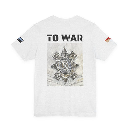 Art Goes To War Tee — Vintage Military Emblem Graphic T-Shirt - Art goes to War