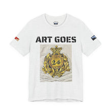 Art Goes To War Tee — Vintage Military Emblem Graphic T-Shirt — product photograph