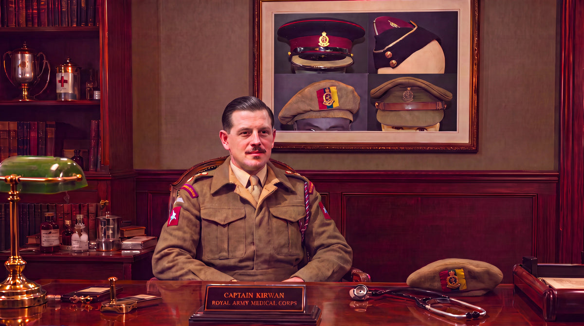 Beret, Royal Army Medical Corps (RAMC), Beret with Tactical Recognition Flash (TRF) - Art goes to War
