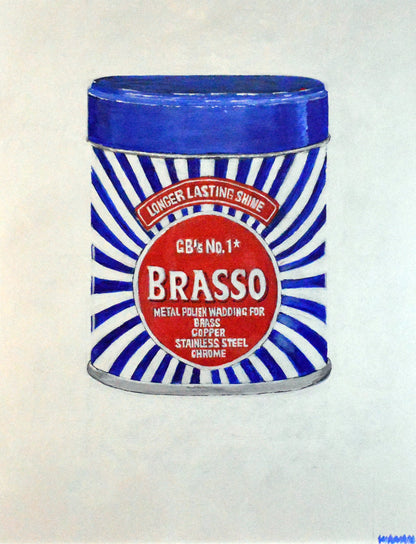 Brasso Metal Polish Wadding For GB's No.1. Art Print - Art goes to War