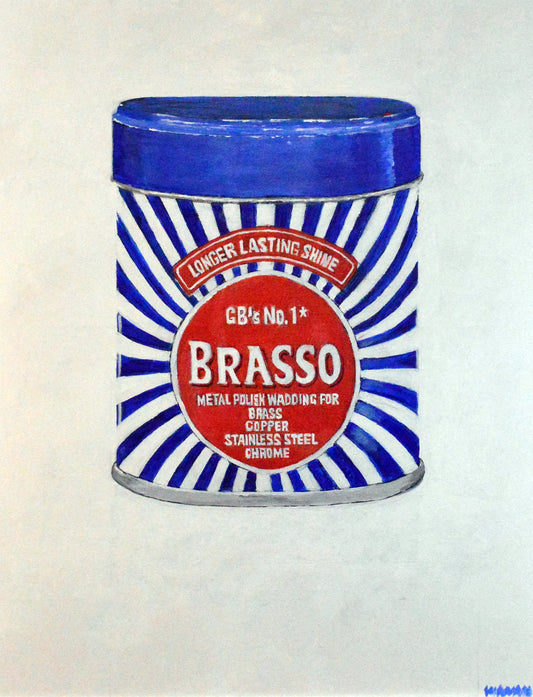 Brasso Metal Polish Wadding For GB's No.1. Art Print - Art goes to War