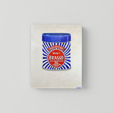 Brasso Metal Polish Wadding For GB's No.1, Art Print — unframed canvas print hanging on a wall