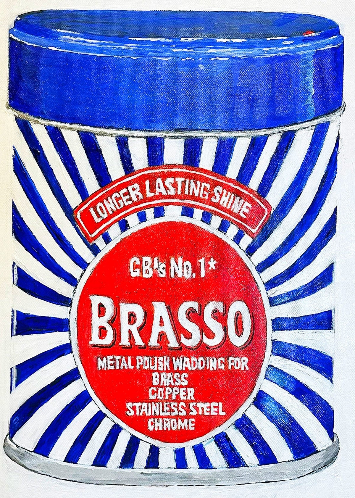 Brasso Metal Polish Wadding GB's No.1. Painting - Art goes to War
