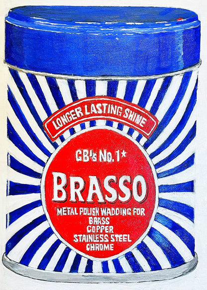 Brasso Metal Polish Wadding GB's No.1. Painting - Art goes to War