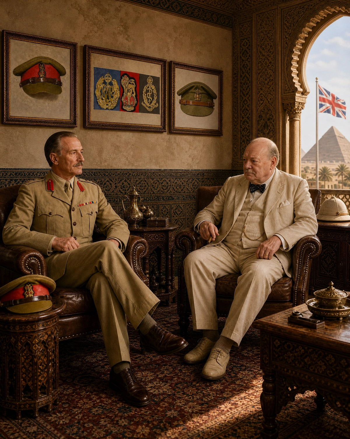 British Army, Staff Officer WW2 Brigadier Cap - Art goes to War