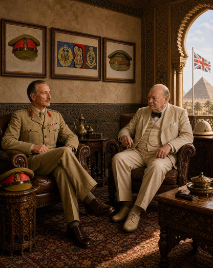 British Army, Staff Officer WW2 Brigadier Cap - Art goes to War