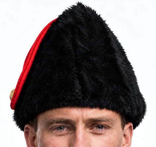 Photograph of Canadian Military Issue Royal Military College Winter Wedge Fur Hat, Jan.1986