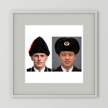 Composite image showing Canadian Military Winter Wedge Fur Hat and Russian Army Ushanka