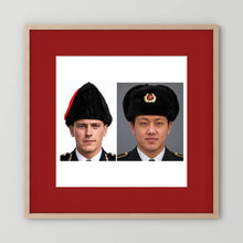 Composite image showing Canadian Military Winter Wedge Fur Hat and Russian Army Ushanka
