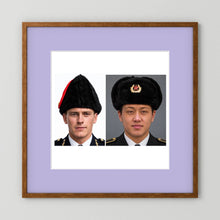 Composite image showing Canadian Military Winter Wedge Fur Hat and Russian Army Ushanka